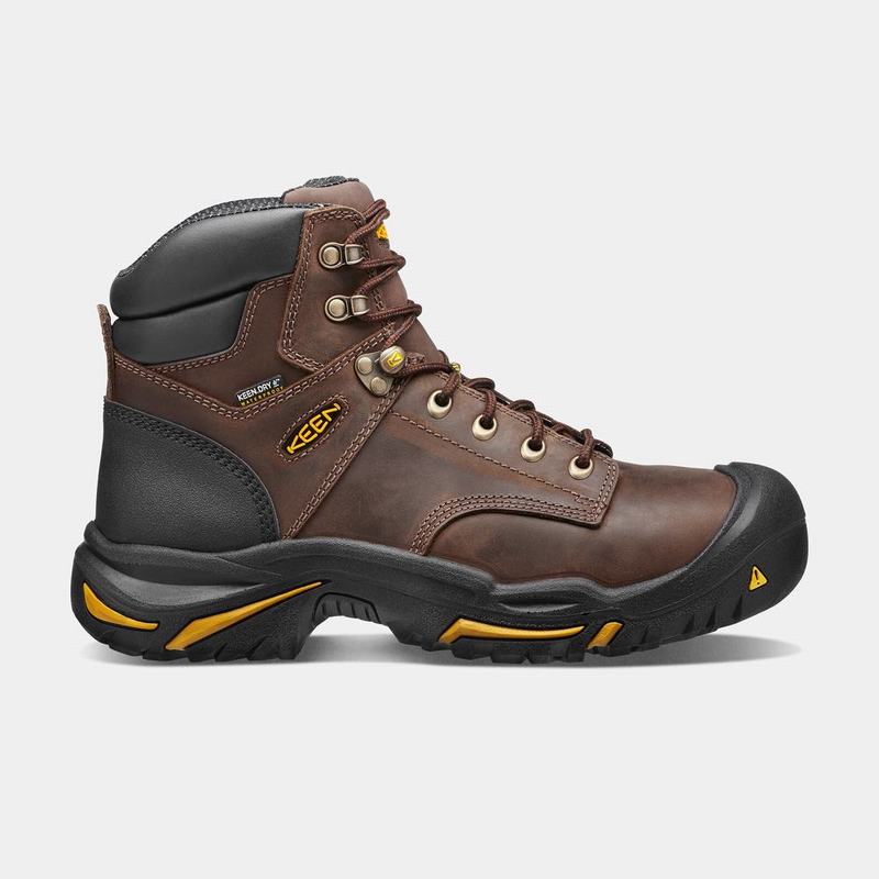 Botas De Trabajo Keen Mt Vernon 6" Steel Toe Para Hombre Marrom - Botas Keen Mexico (256790-STY)